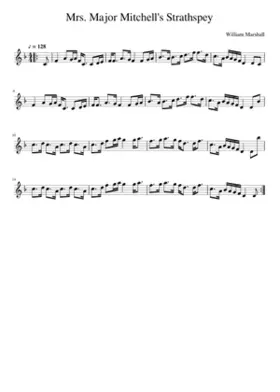 Mrs. Major Mitchell's Strathspey