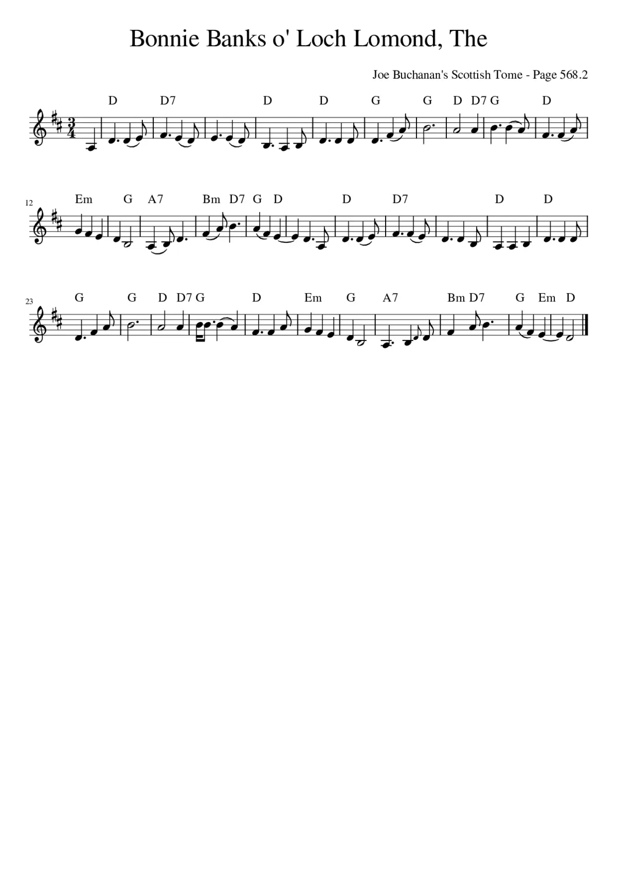 The Bonnie Banks o' Loch Lomond - Page 1