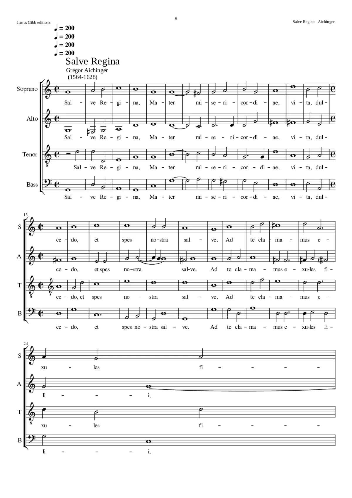 Salve Regina a 4 II - Page 1