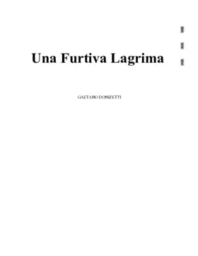 Una furtiva làgrima