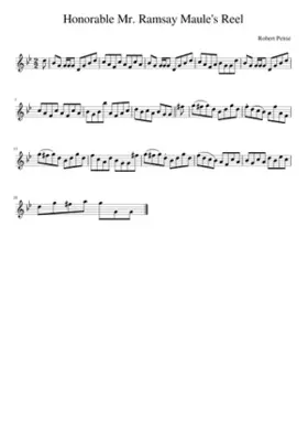 Honorable Mr. Ramsay Maule's Reel