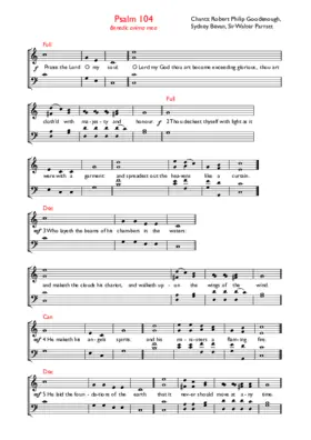 Double chant in G major