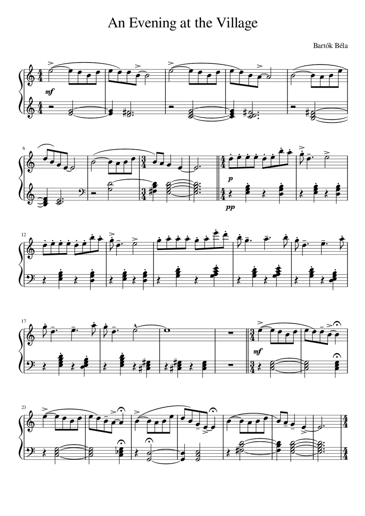 10 Easy Pieces Sz.39 - Page 1