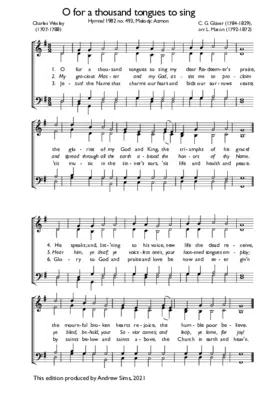 O for a thousand tongues to sing