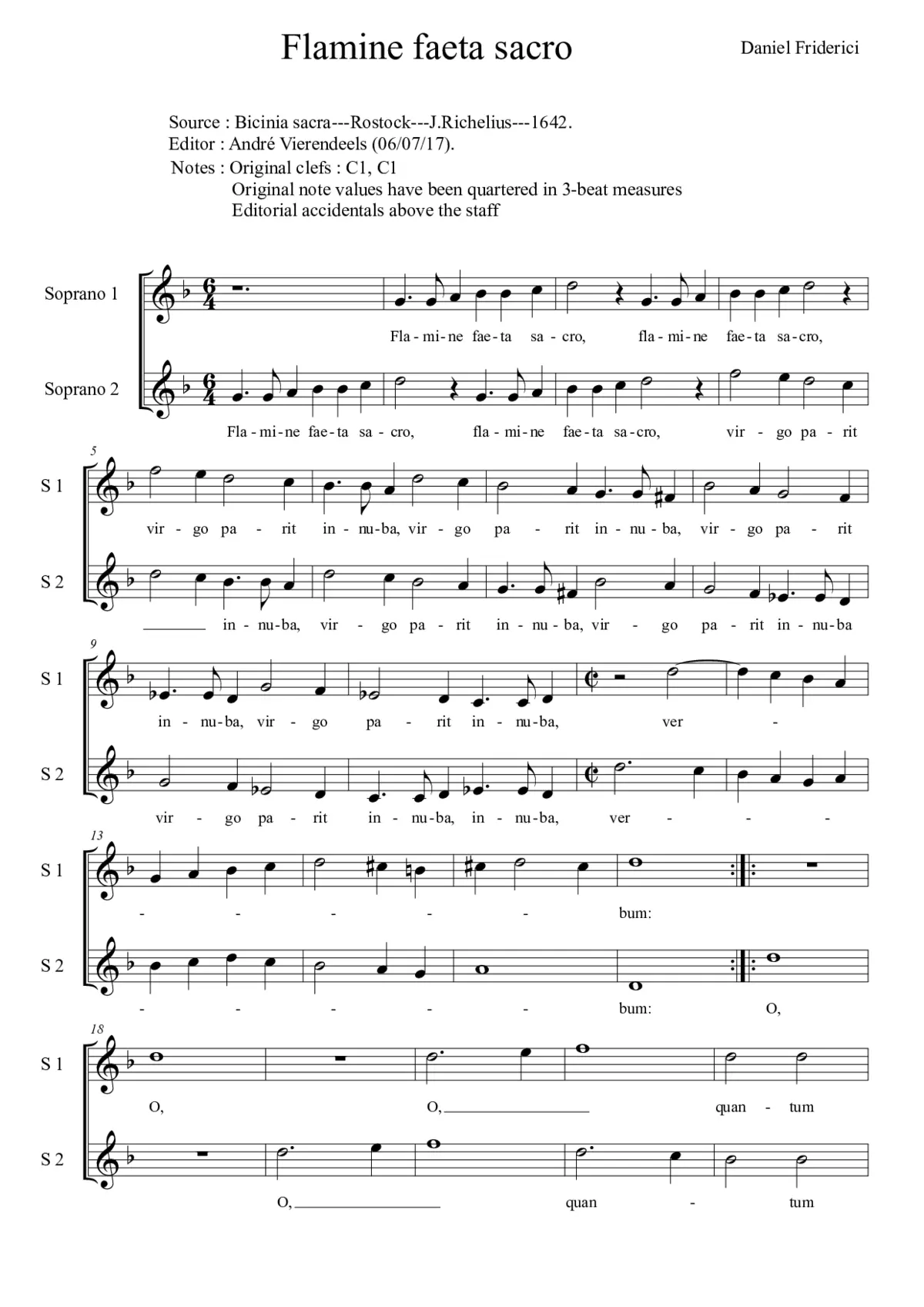 Flamine faeta sacro - Page 1