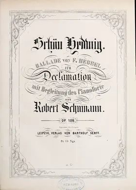 Schön Hedwig, Op.106