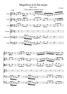 Magnificat in E-flat major BWV 243a