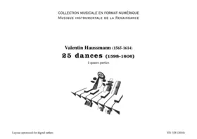 25 dances (1598-1606)