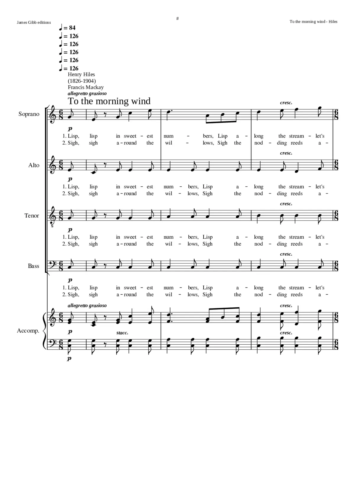 To the morning wind - Page 1