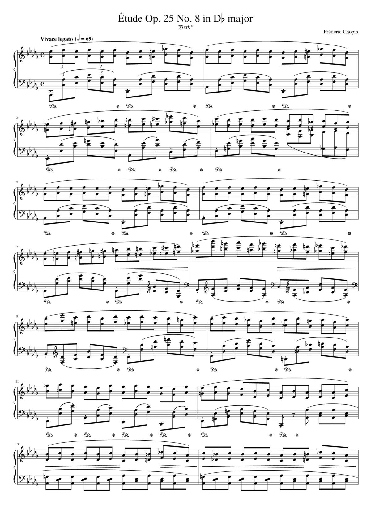 Études Op.25 - Page 1