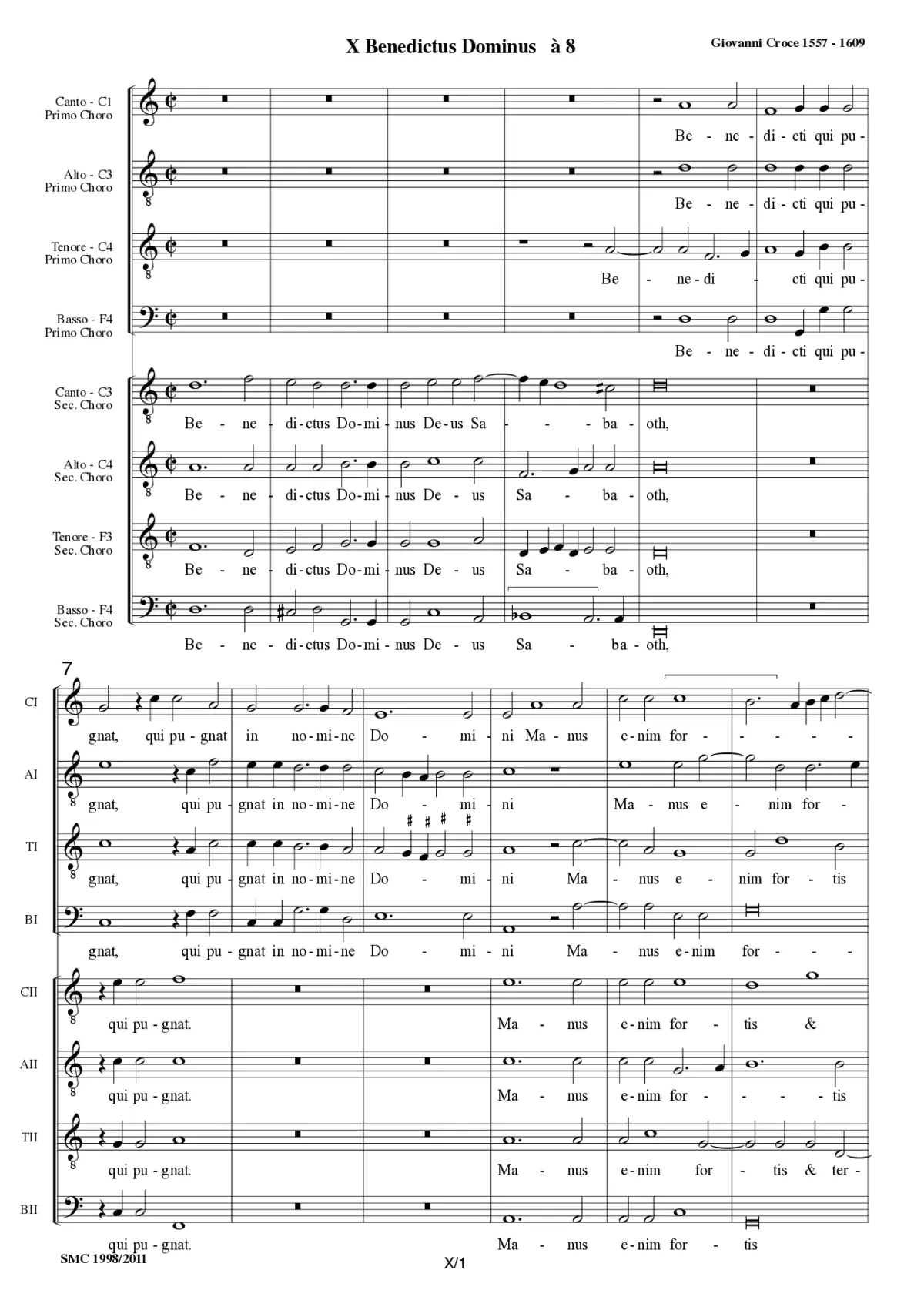 Benedictus Dominus Deus - Page 1