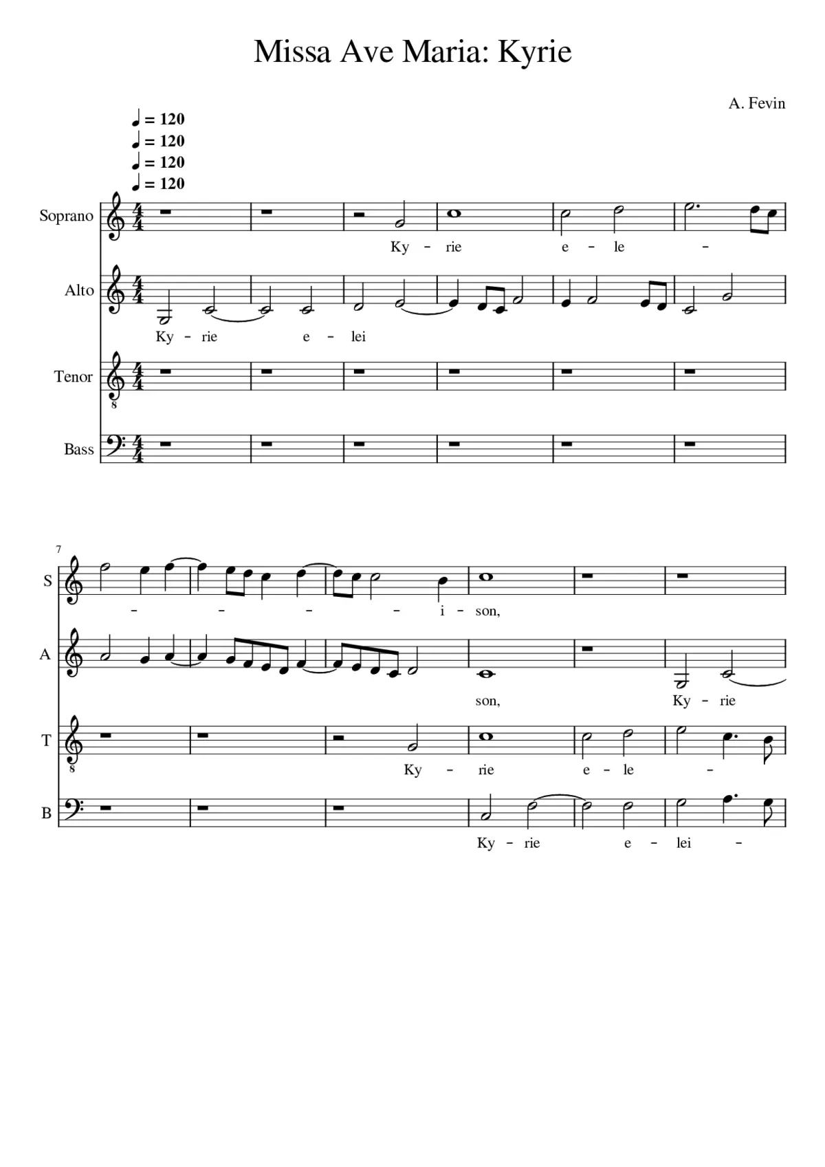 Missa Ave Maria - Page 1