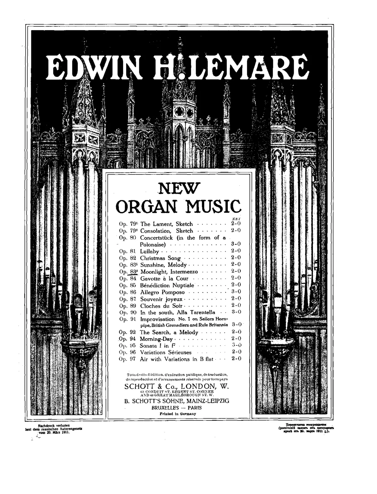 2 Pieces for Organ - Page 1