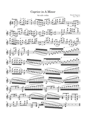 24 Caprices for Solo Violin Op.1