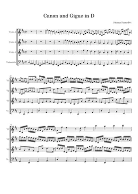 Canon and Gigue in D major P.37