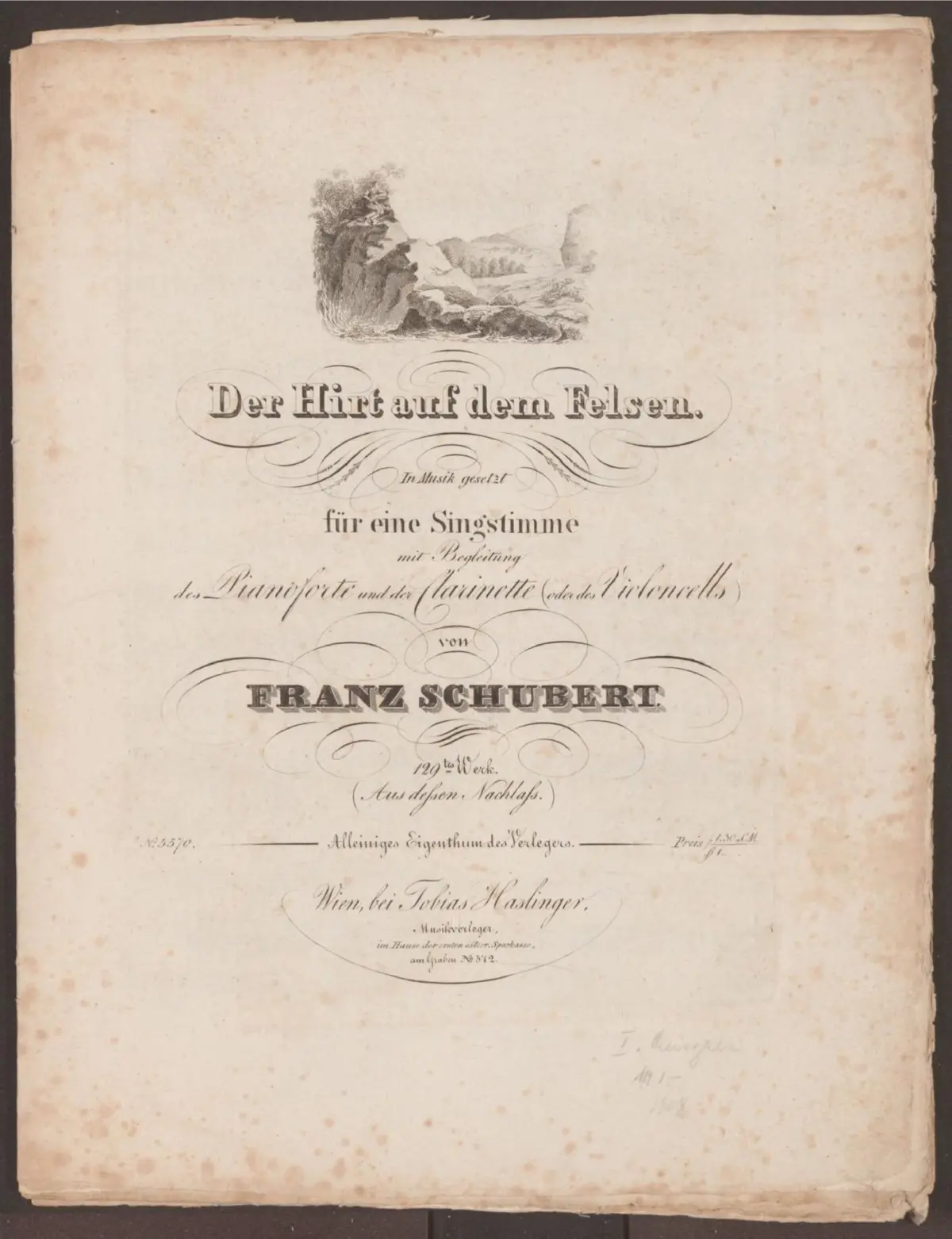 Der Hirt auf dem Felsen - Page 1