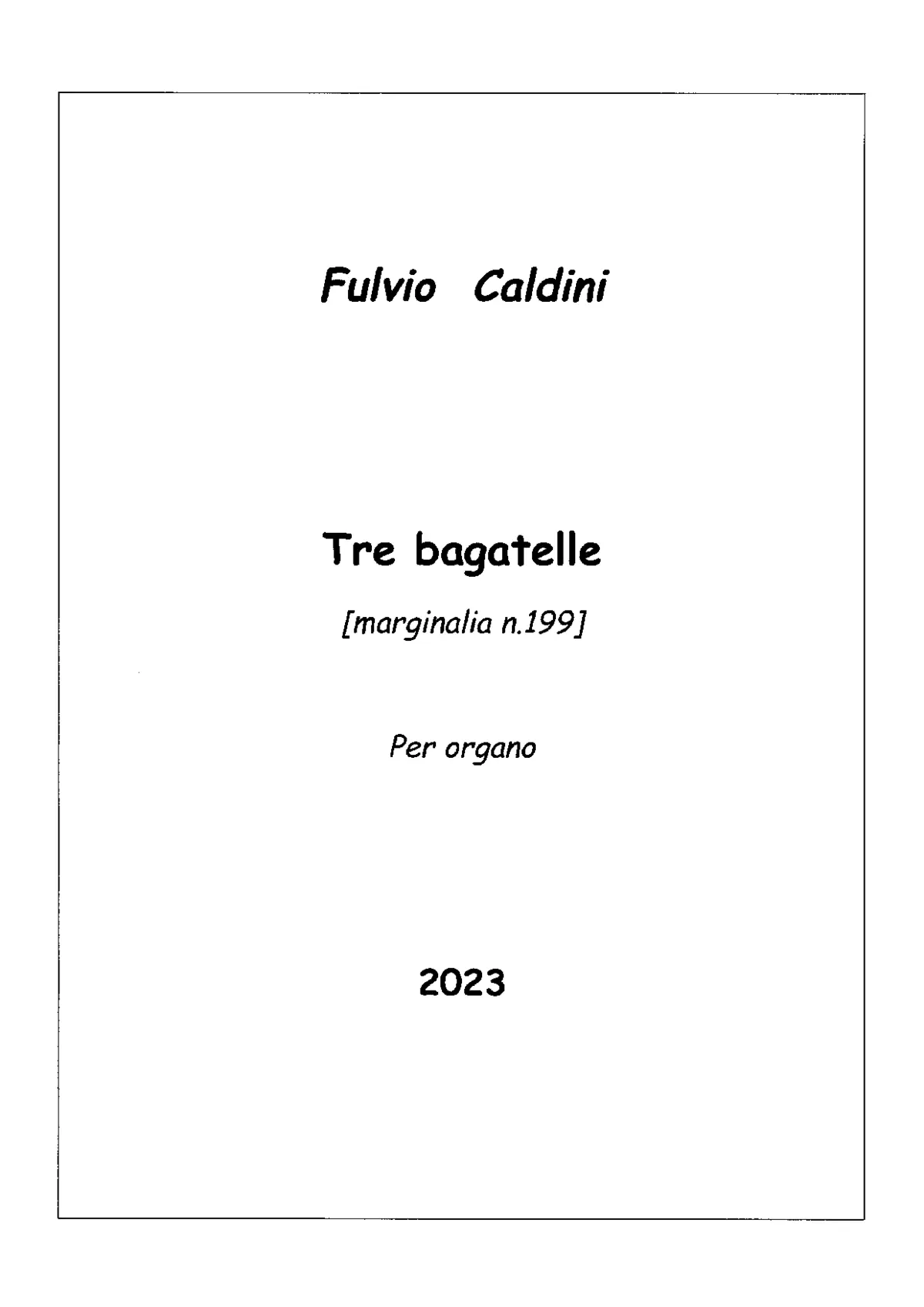 3 Bagatelles - Page 1