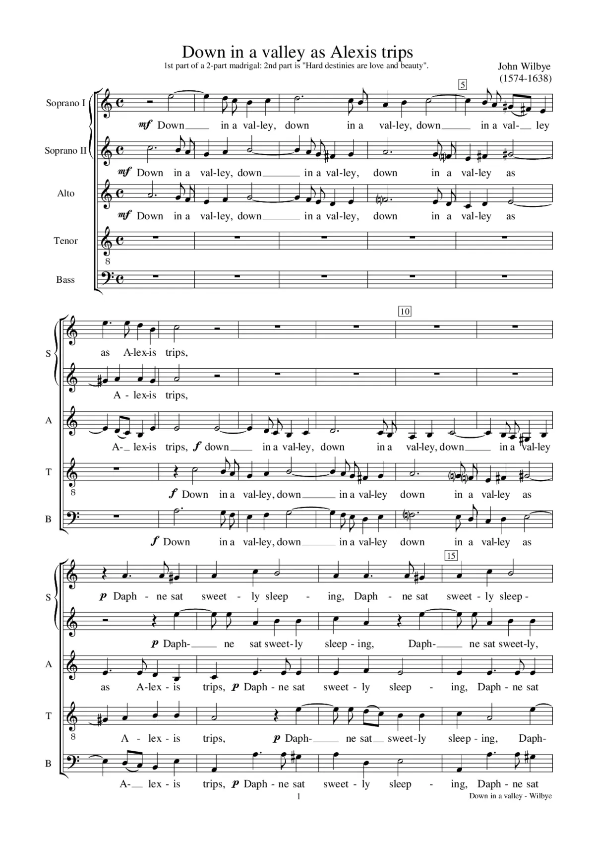 Down in a valley as Alexis trips - Page 1