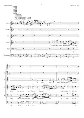 O sing unto God