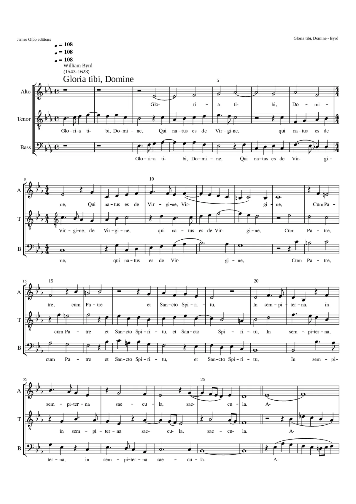 Gloria tibi Domine - Page 1