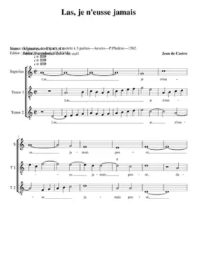 Las je n'eusse jamais pensé