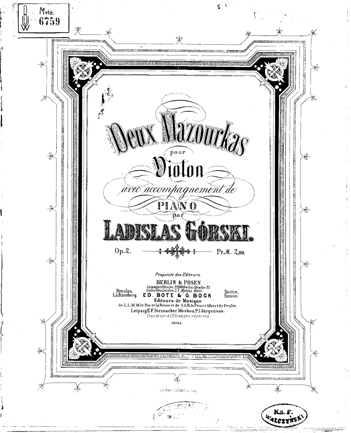 2 Mazourkas - Page 1