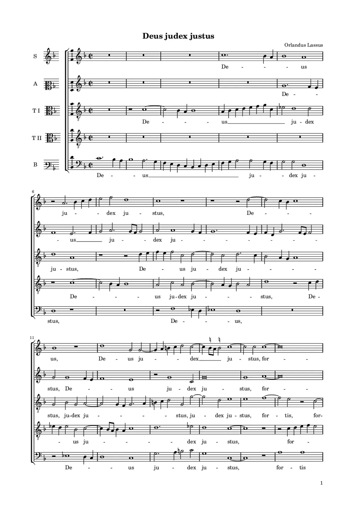 Deus judex justus - Page 1