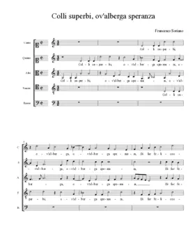 Colli superbi, ov'alberga speranza