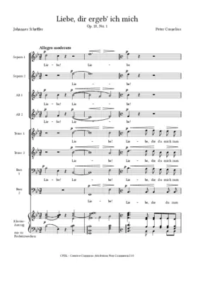 Liebe, dir ergeb' ich mich