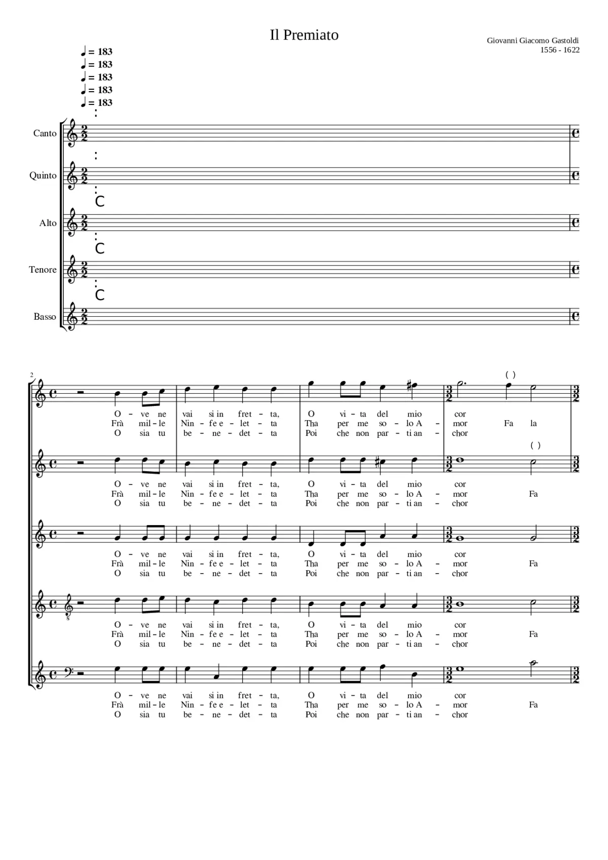 Il Premiato (Ove ne vai si in fretta) - Page 1