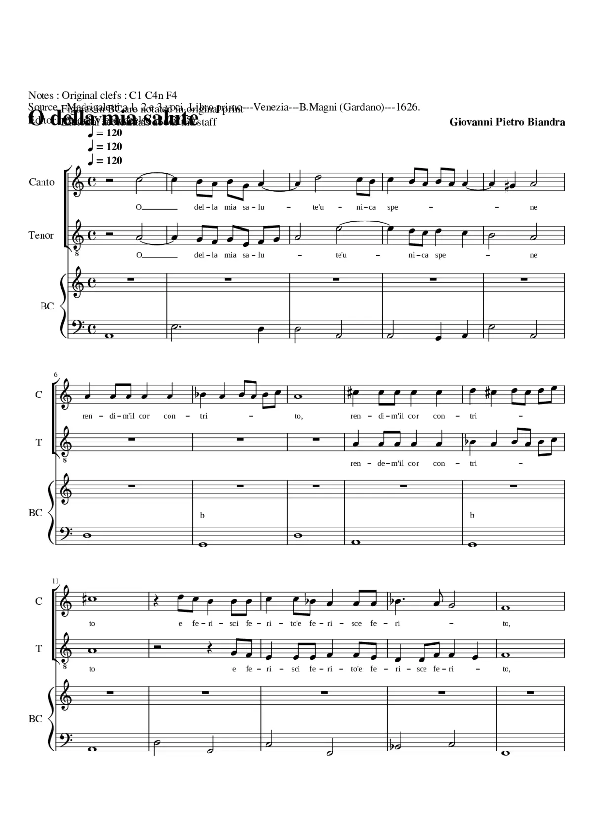 O della mia salute - Page 1