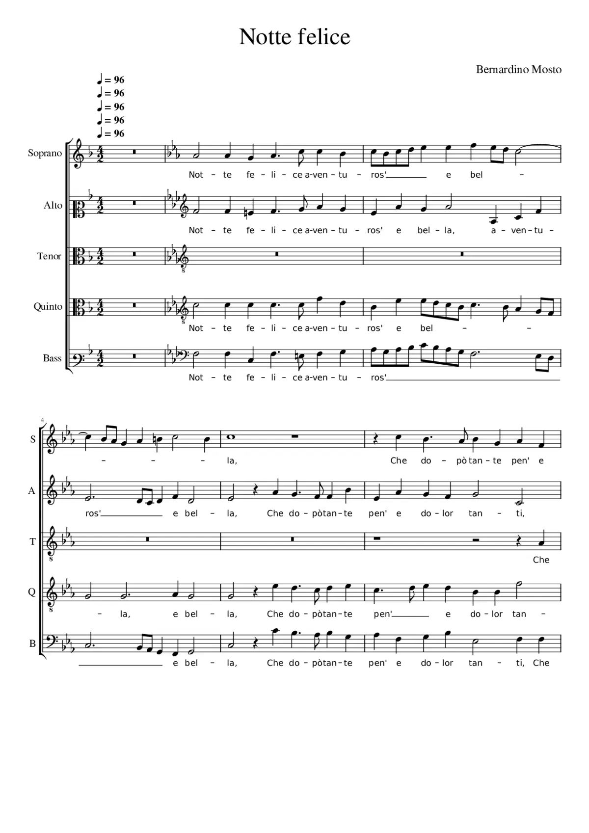 Notte felice - Page 1