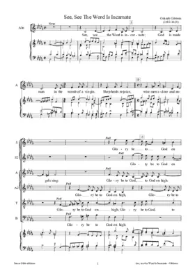 See, see the Word is incarnate