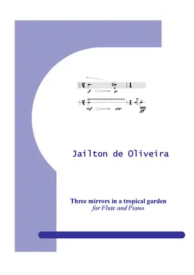 Three mirrors in a tropical garden