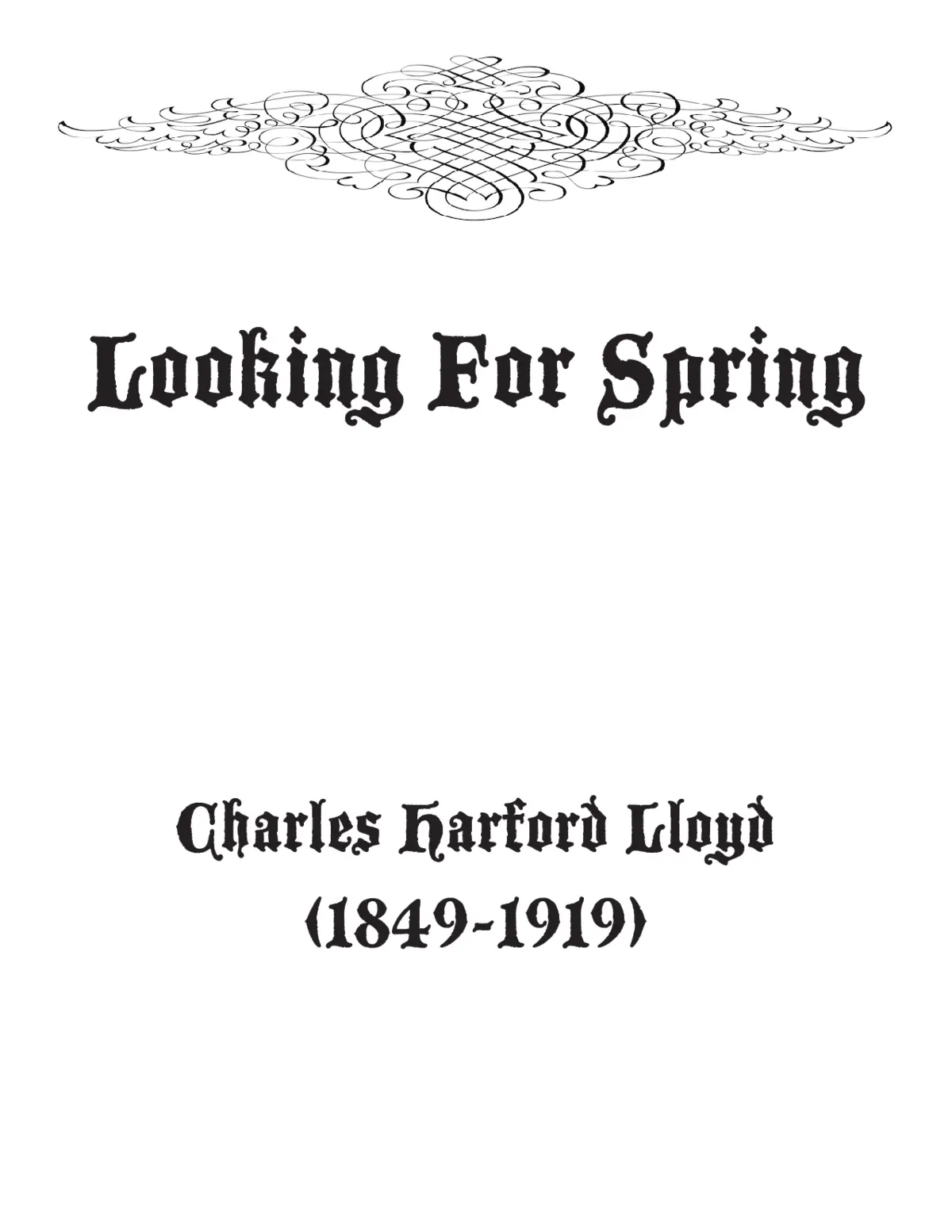 Looking for Spring - Page 1