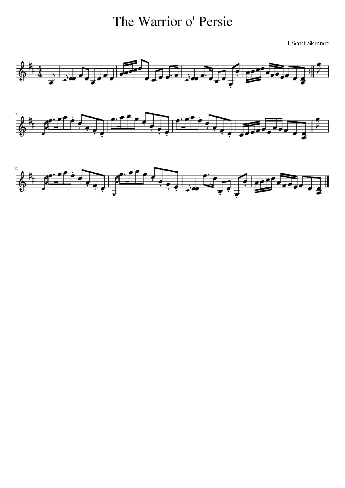 The Warrior o' Persie - Page 1