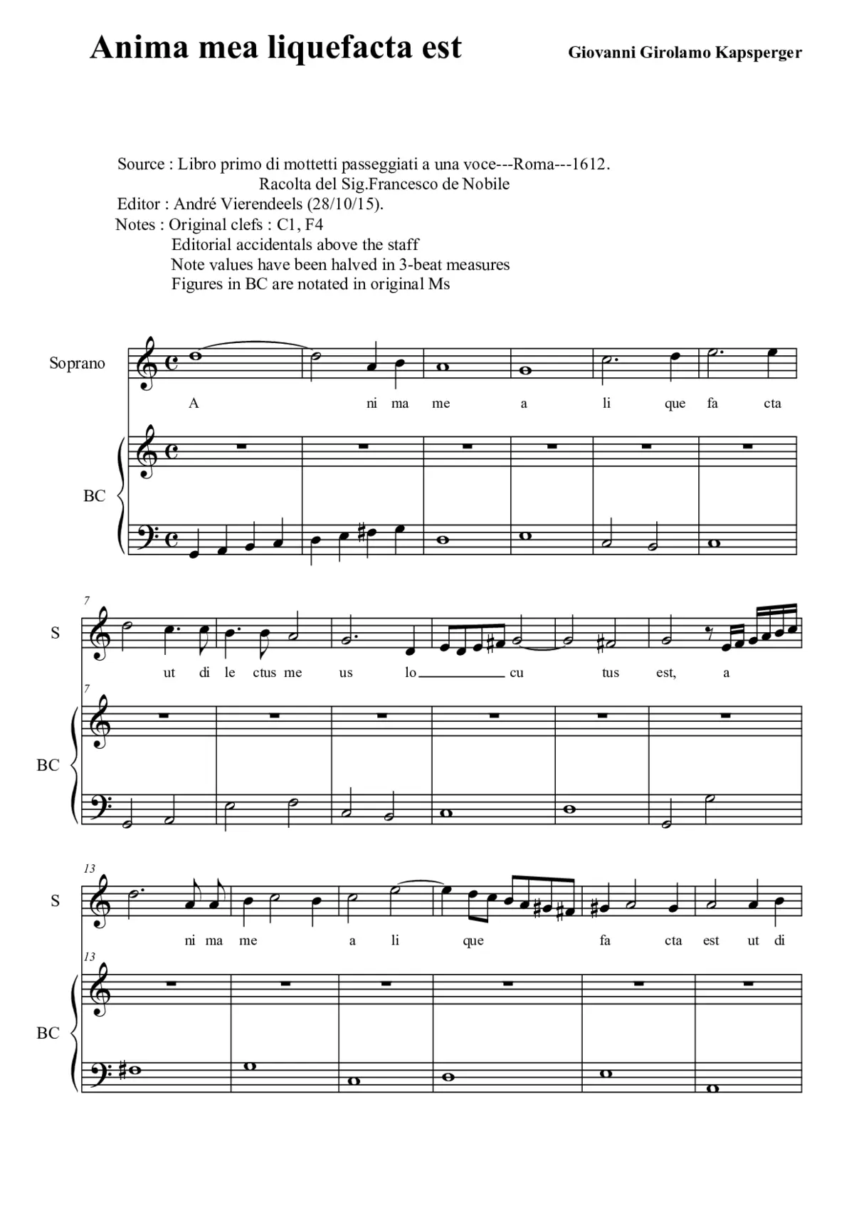 Anima mea liquefacta est - Page 1
