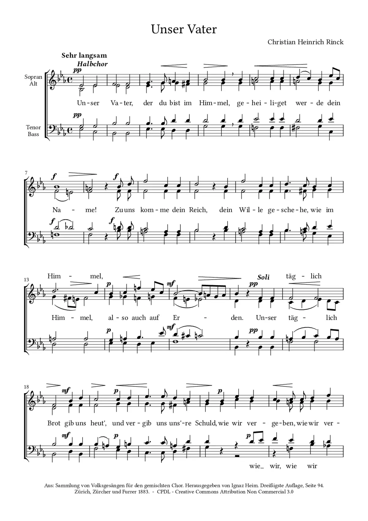 Das Vater unser - Page 1