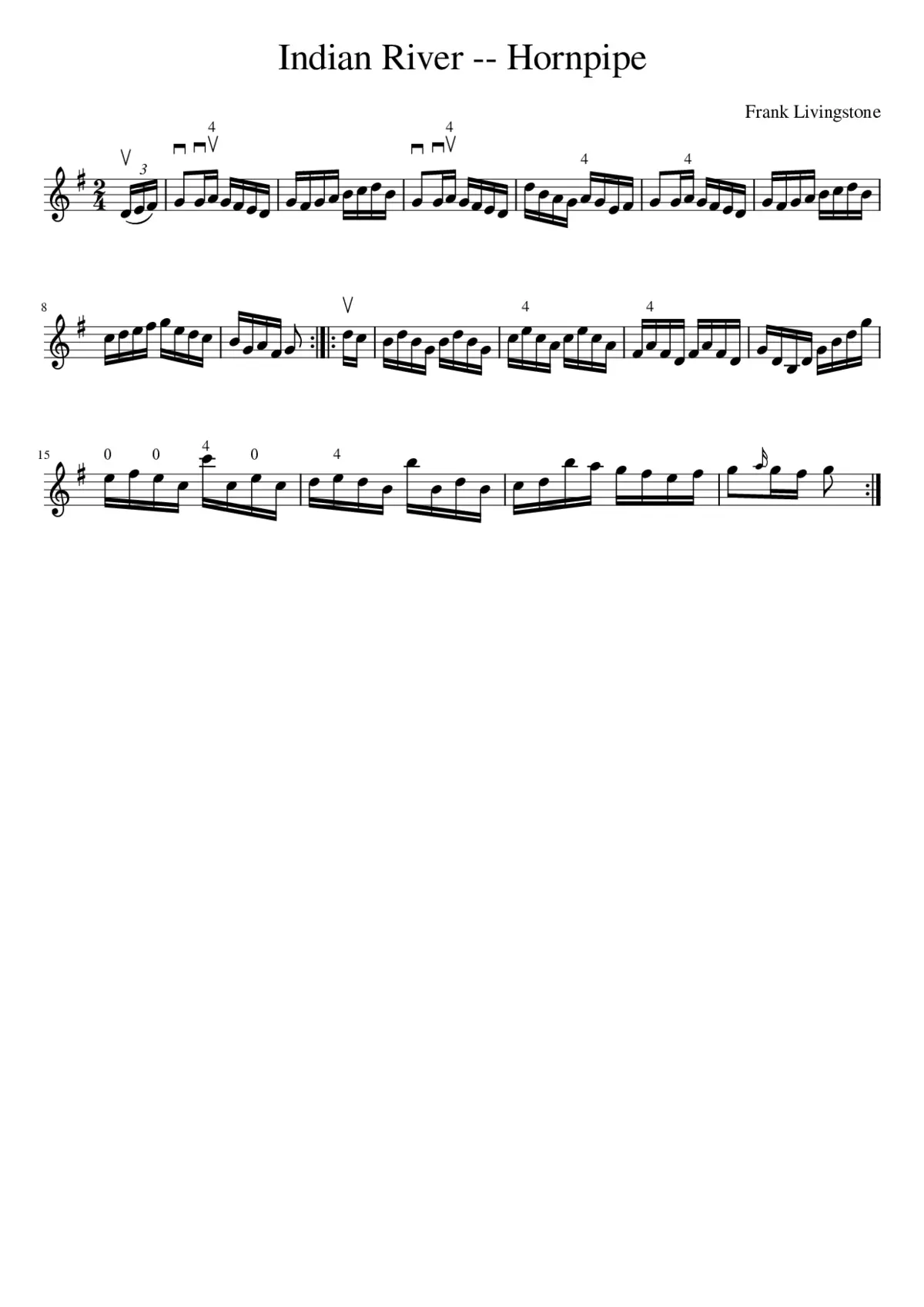 Indian River -- Hornpipe - Page 1