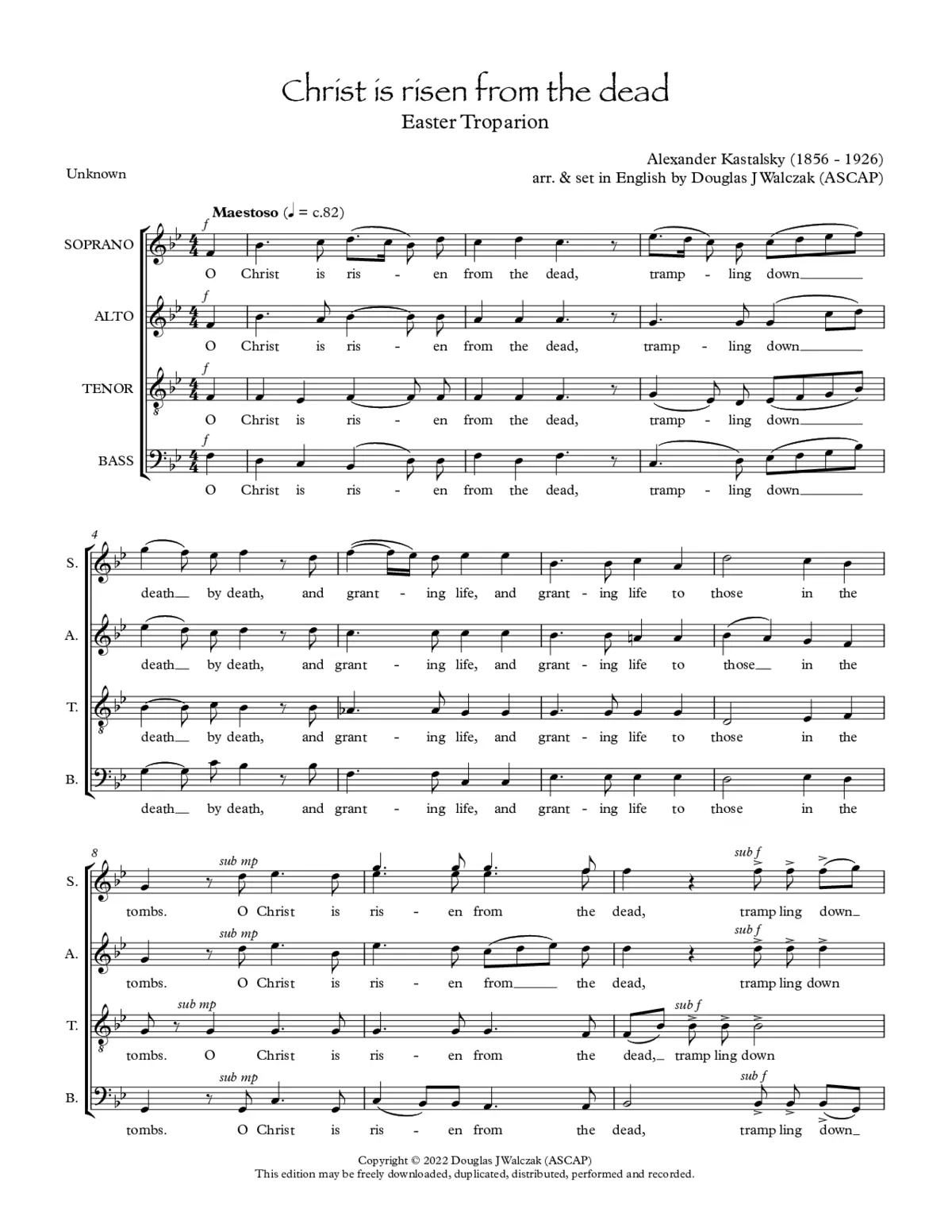 Christ is risen from the dead - Page 1