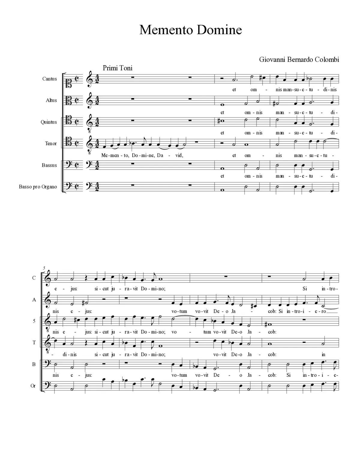Memento Domine - Page 1