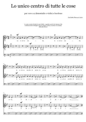 Lo unico centro di tutte le cose