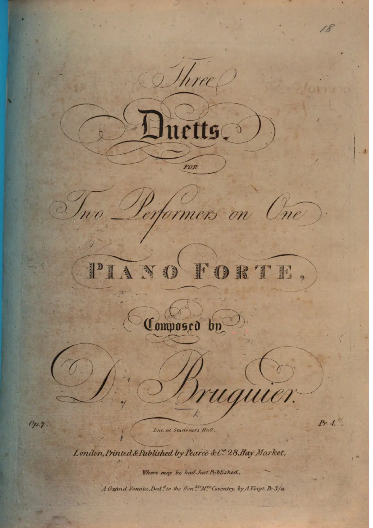3 Piano Duets - Page 1