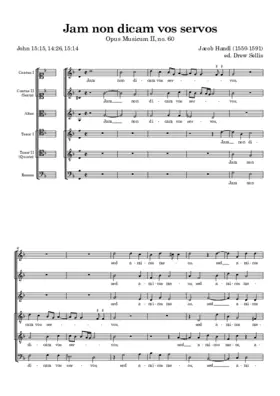 Jam non dicam vos servos