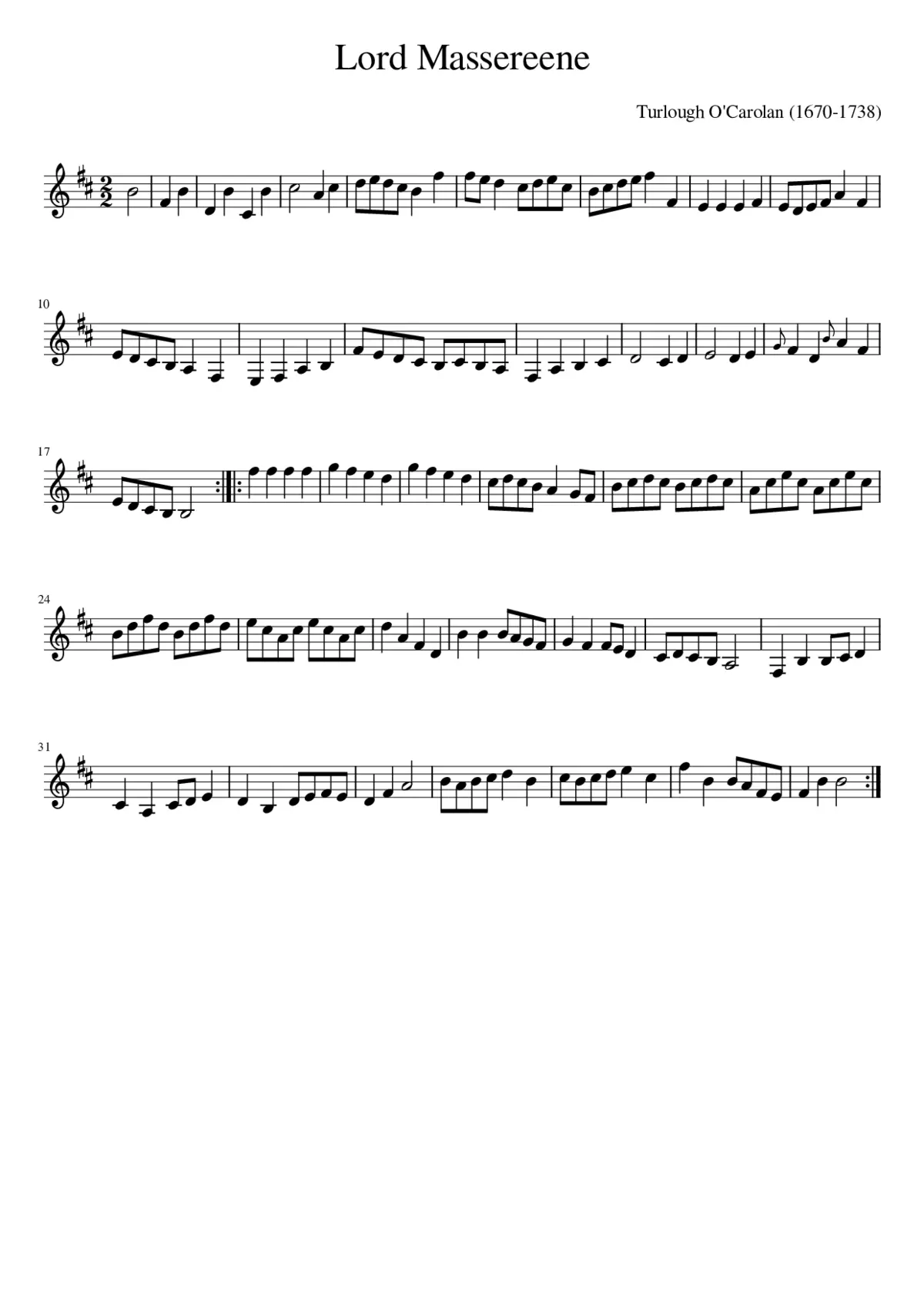 Lord Massereene - Page 1