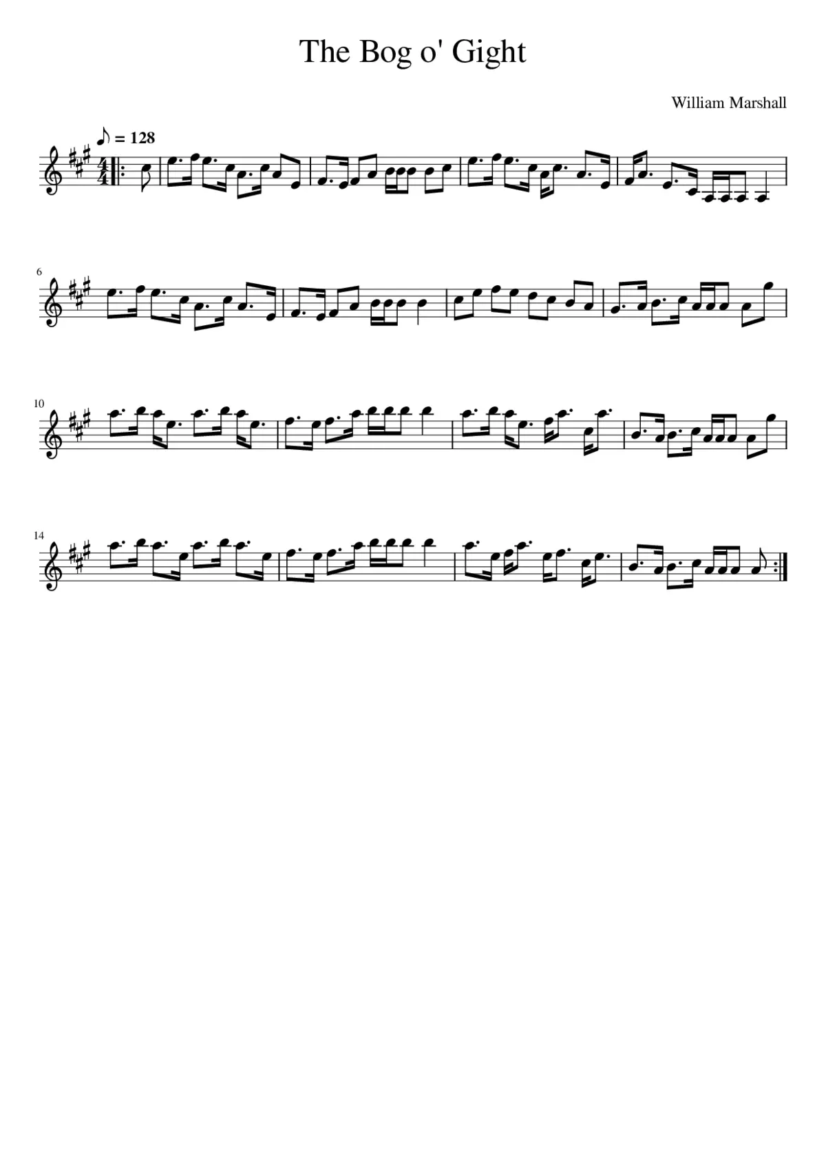 The Bog o' Gight - Page 1