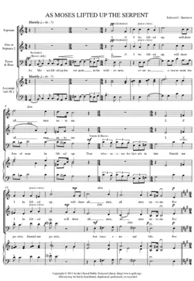 As Moses lifted up the serpent