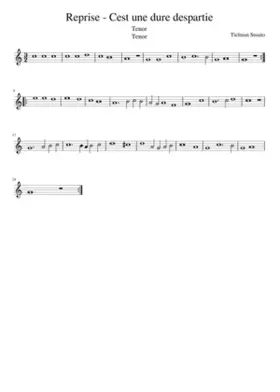 Reprise - Cest une dure despartie