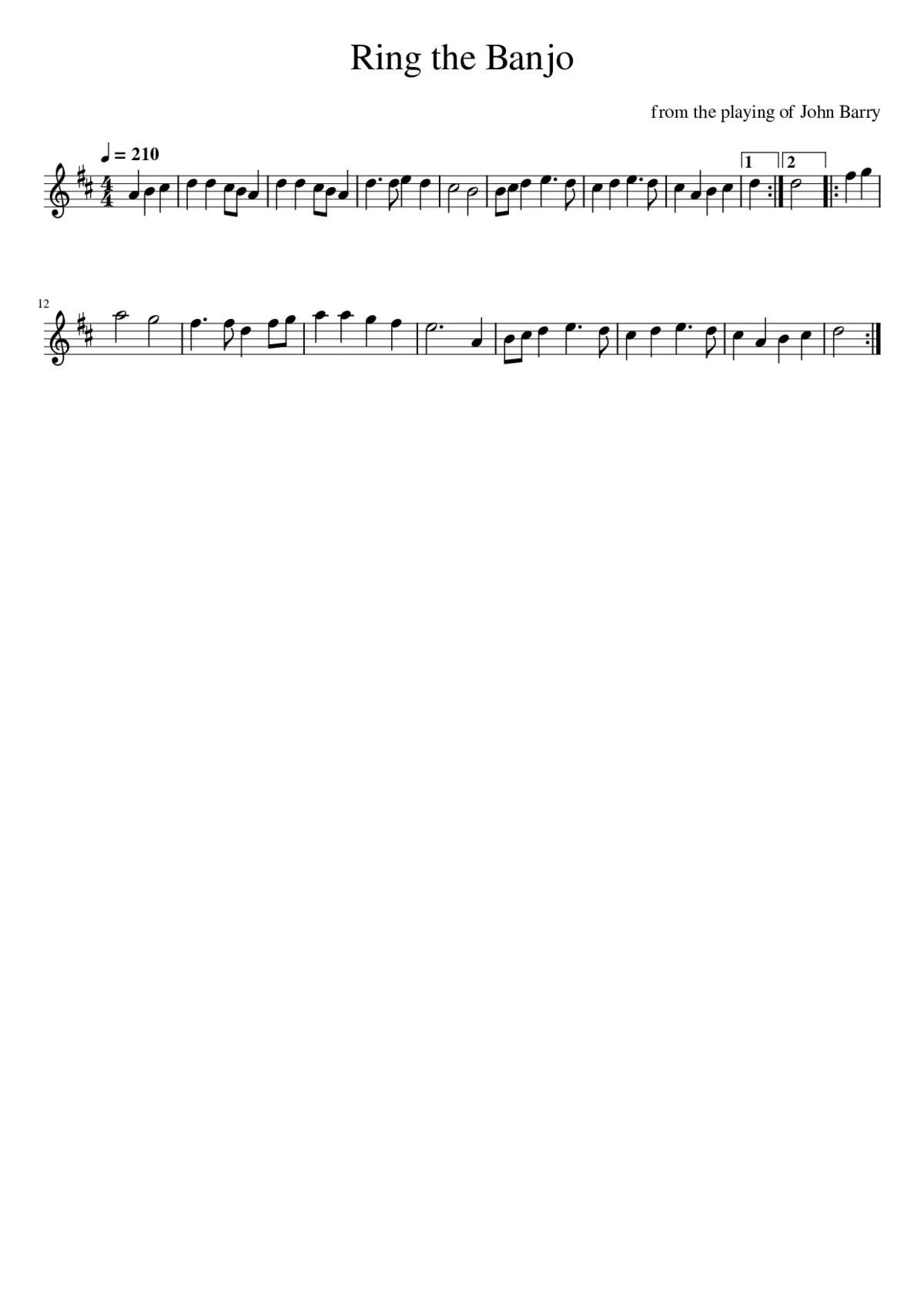 Ring the Banjo - Page 1