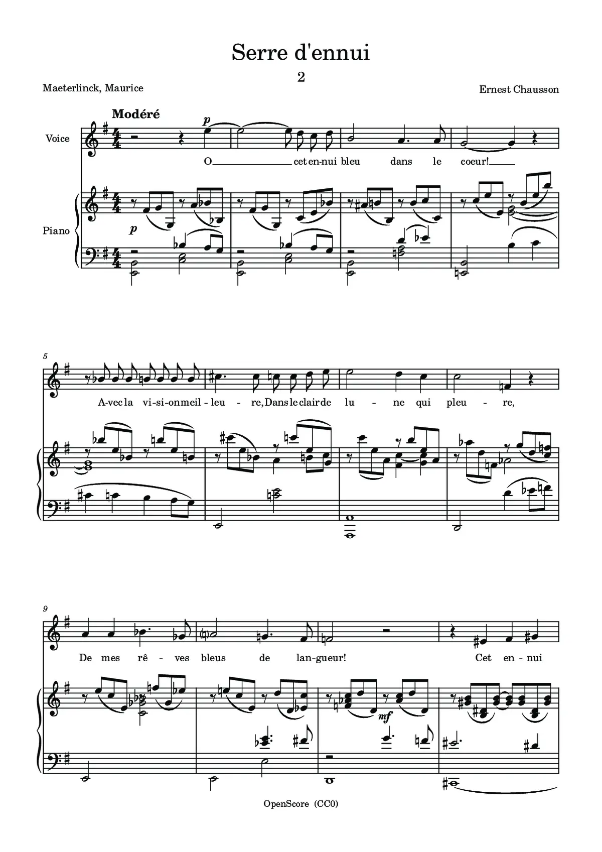 Serre d’ennui - Page 1